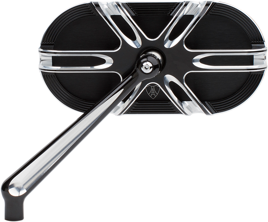 Deep Cut Mirror - Black - Left - Lutzka's Garage