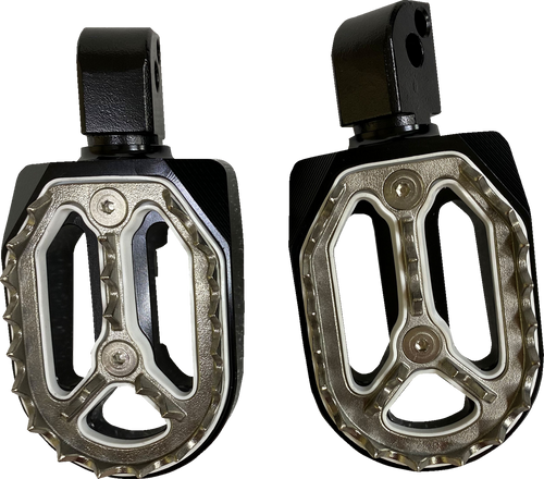 Qualifier Foot Pegs - Black - Passenger - Lutzka's Garage