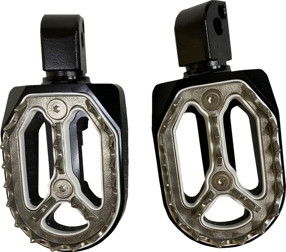 Qualifier Foot Pegs - Black - Passenger - Lutzka's Garage