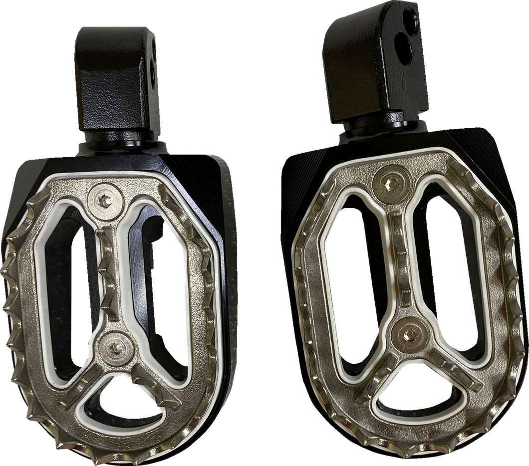 Qualifier Foot Pegs - Black - Passenger - Lutzka's Garage