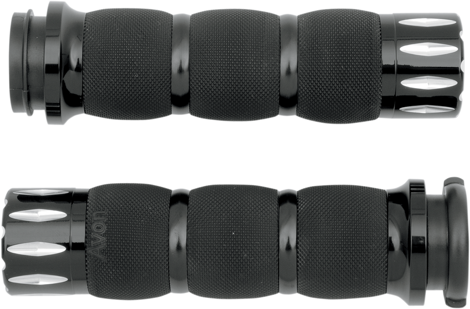 Grips - Rival - Air Cushioned - TBW - Black - Lutzka's Garage