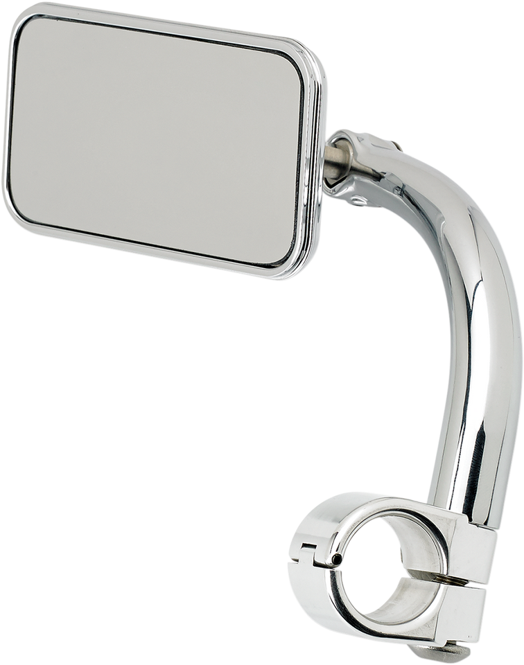 Rectangular Clamp-On Mirror - 1" - Chrome - Lutzka's Garage