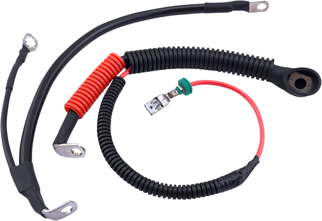 Black Battery Cable Set - 09-13 FLH/T
