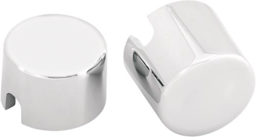 Axle Caps - Chrome - Rear - 00-07 Softail - Lutzka's Garage