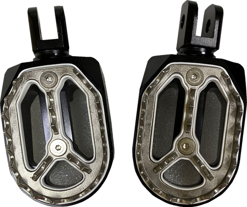 Qualifier Foot Pegs - Black - Driver - Lutzka's Garage