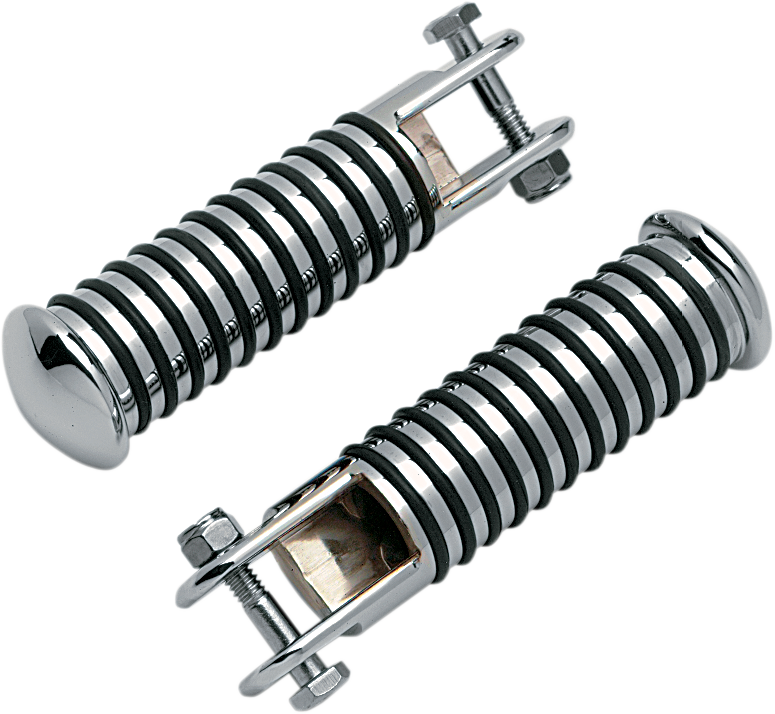 Footpegs - Round - Ribbed