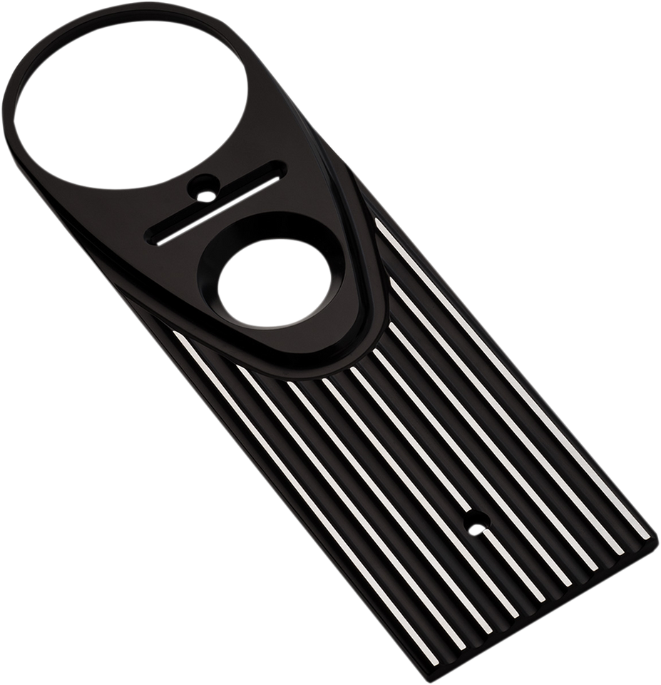 Full Length-Style King Dash Cover - Finned - Black Anodized/Silver - Lutzka's Garage