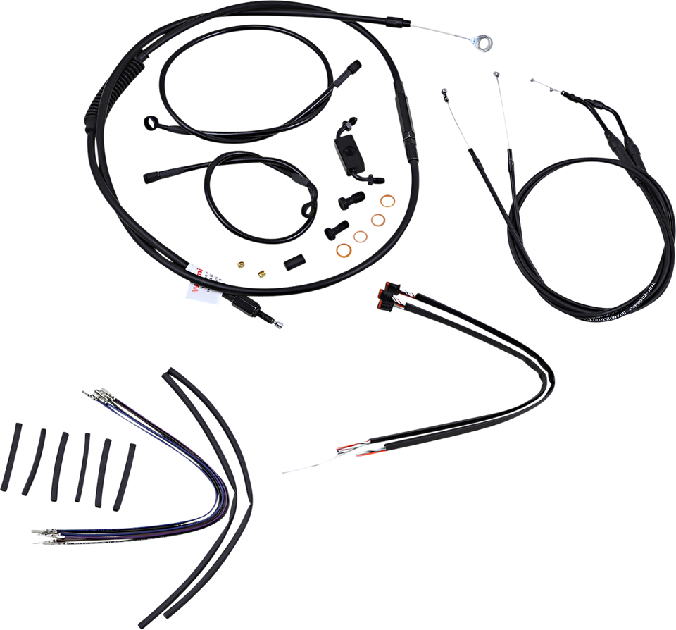 Control Kit - 12" Ape Hanger Handlebars - ABS