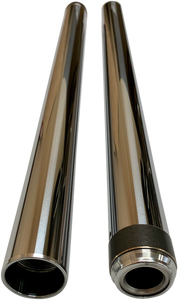 Fork Tube - Chrome - 39 mm - 24.25" Length - Lutzka's Garage