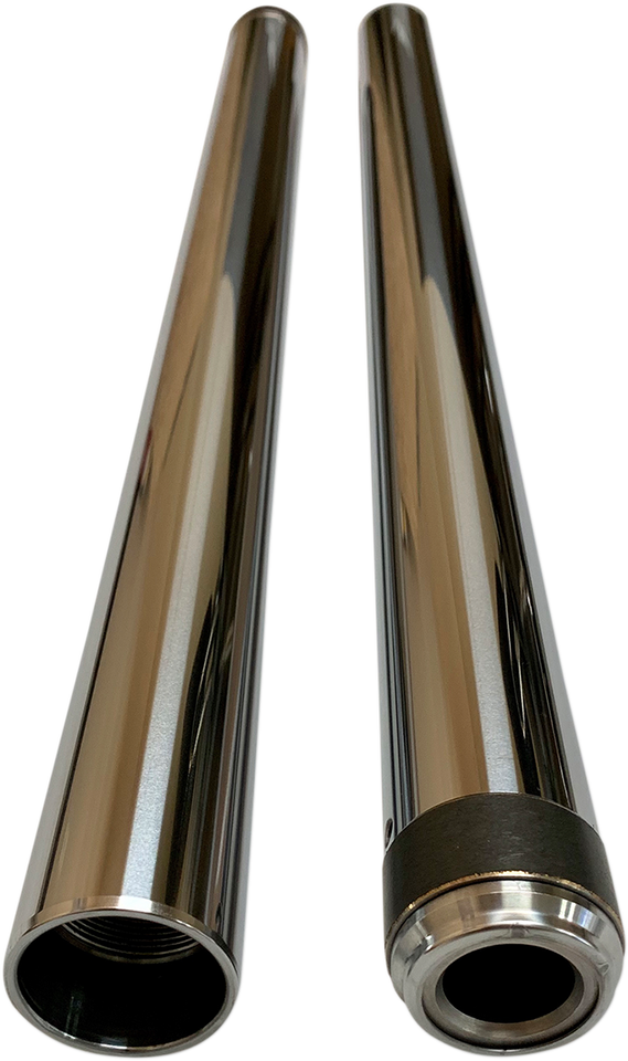 Fork Tube - Chrome - 39 mm - 24.25" Length - Lutzka's Garage