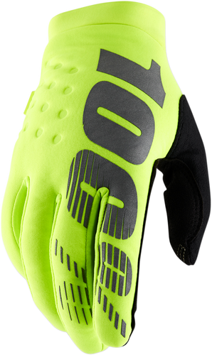Brisker Gloves- Fluo Yellow/Black - Small - Lutzka's Garage
