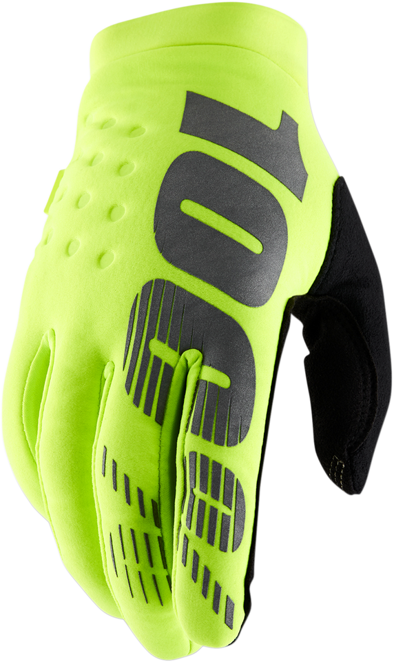 Brisker Gloves- Fluo Yellow/Black - Small - Lutzka's Garage