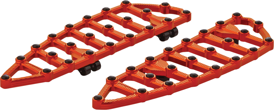 MX Driver Floorboards - Orange - Lutzka's Garage