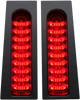 Saddlebag Lights -  Red - Gloss Black - Lutzka's Garage