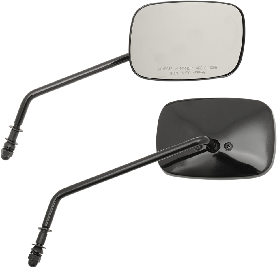 Rectangle Mirrors - Long - Black - Lutzka's Garage