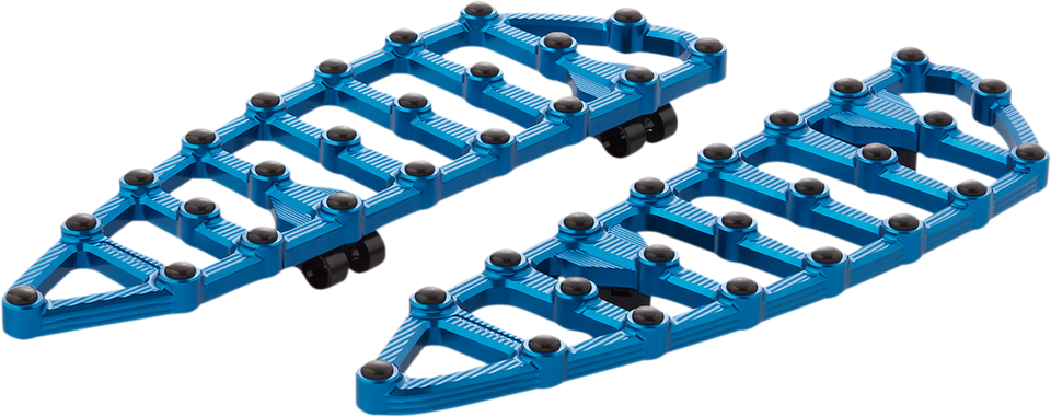 MX Driver Floorboards - Blue - Lutzka's Garage