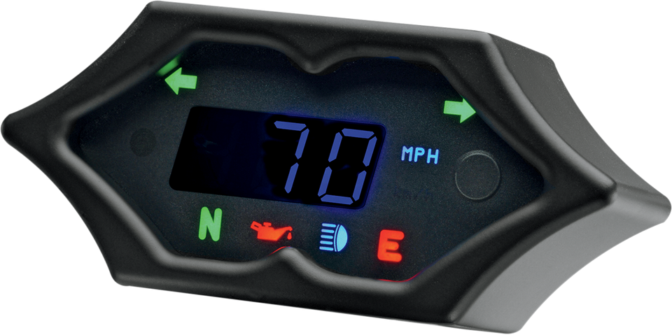 5000 Series Spike Speedometer - Black - 2" H x 4.5" W - Lutzka's Garage