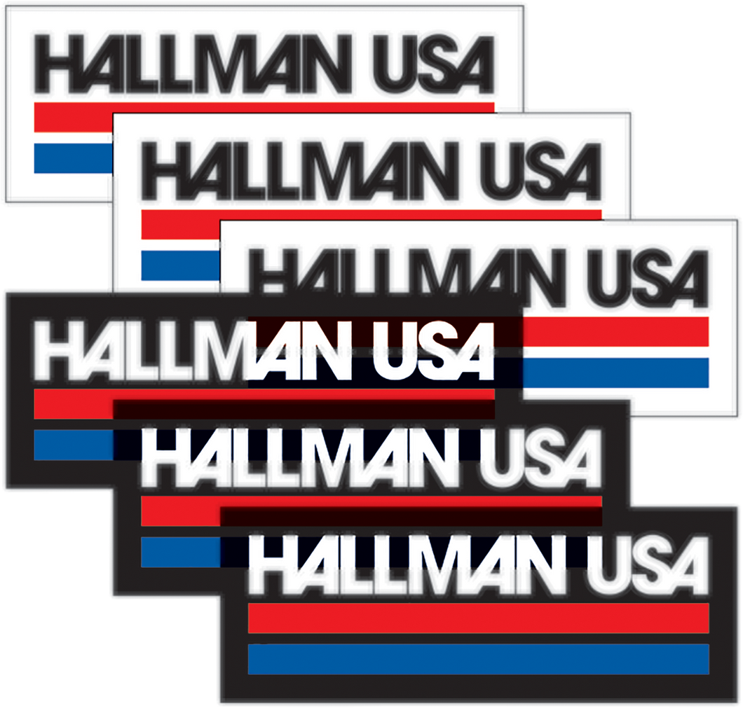 Decal Sheet - Hallman USA - 6 Pack