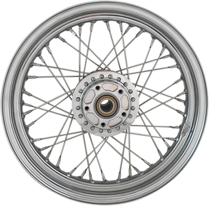 Wheel - Laced - 40 Spoke - Front - Chrome - 16x3 - 14+ 1200C/1200X - Lutzka's Garage