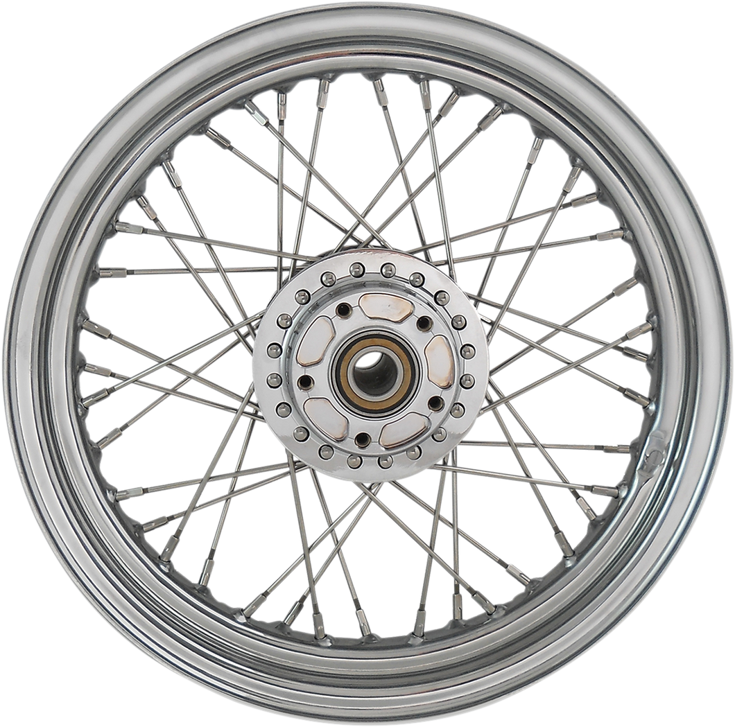 Wheel - Laced - 40 Spoke - Front - Chrome - 16x3 - 14+ 1200C/1200X - Lutzka's Garage