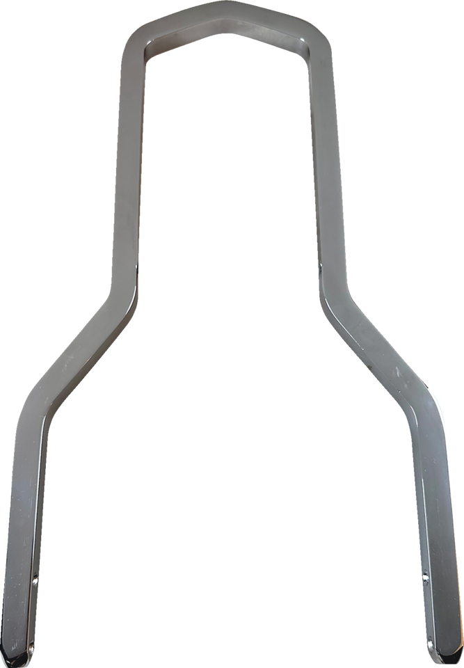 Square Sissy Bar - Chrome - 10.14"H x 8.75"W - Lutzka's Garage