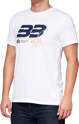 BB33 Signature T-Shirt - White - Small - Lutzka's Garage