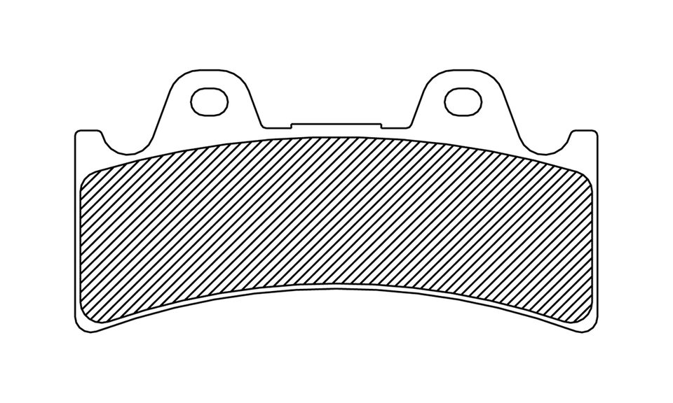 Organic Brake Pads - 6 Piston Caliper
