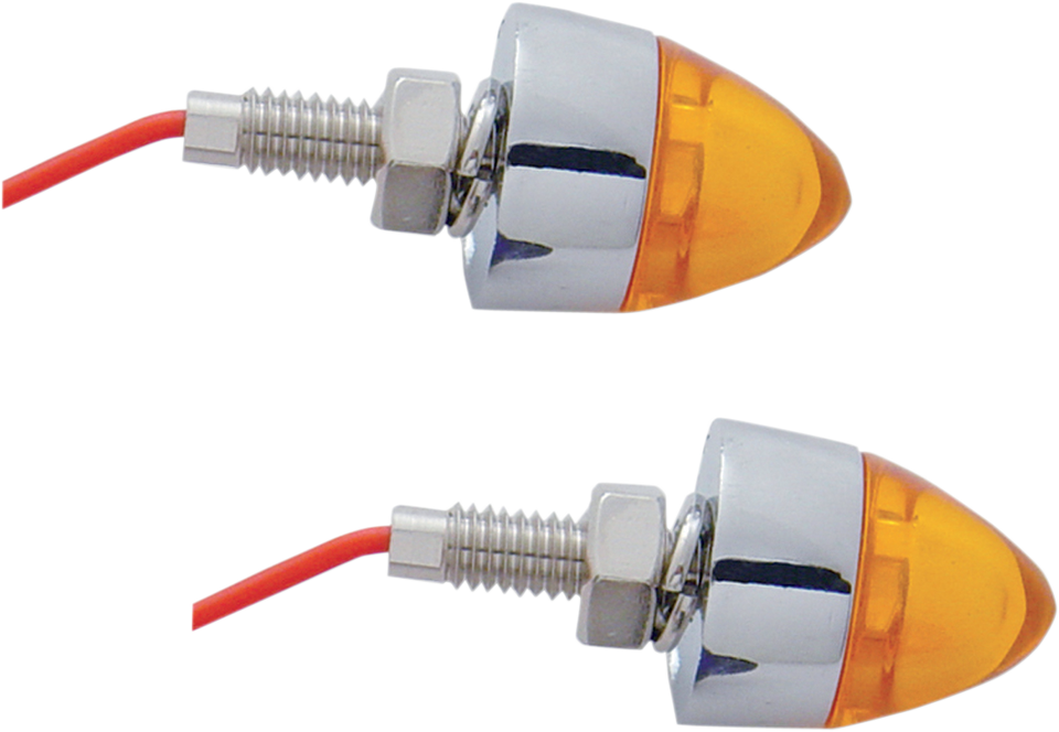 Bullet Mini Marker Lights - Amber - Lutzka's Garage