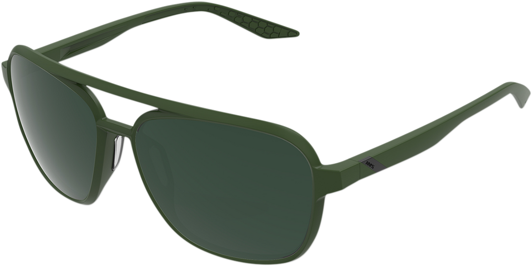 Kasia Aviator Sunglasses - Round - Green - Gray Green - Lutzka's Garage