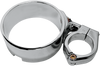 Speedometer Ring with Swivel Clamp - Chrome - For 39 mm Fork Tube - Lutzka's Garage