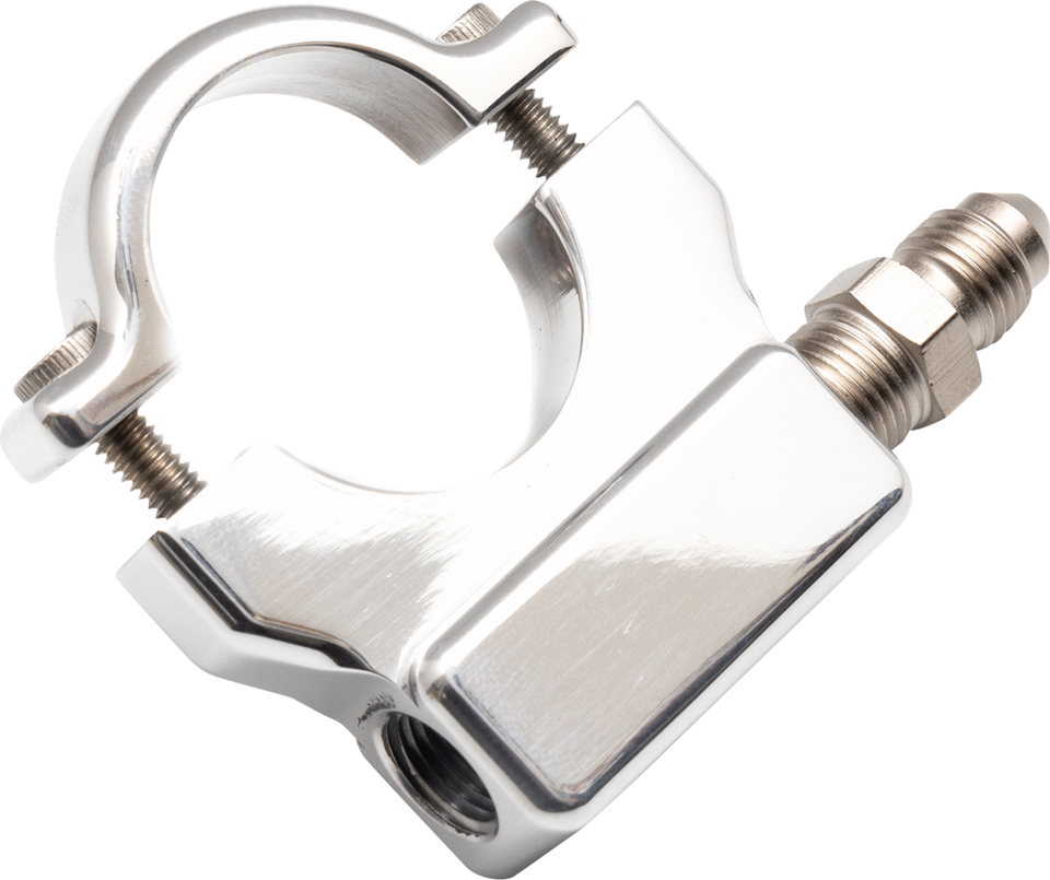 Oil Pressure Gauge Mount - 1" - Chrome - Lutzka's Garage