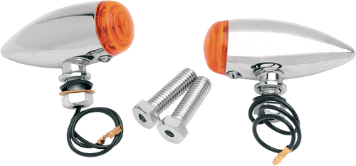 Bullet Marker Light - Chrome/Smooth - Lutzka's Garage