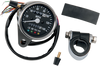 2.4" MPH Mini Mechanical Speedometer with LED Indicators - Black Face - 2240:60 Ratio - Lutzka's Garage