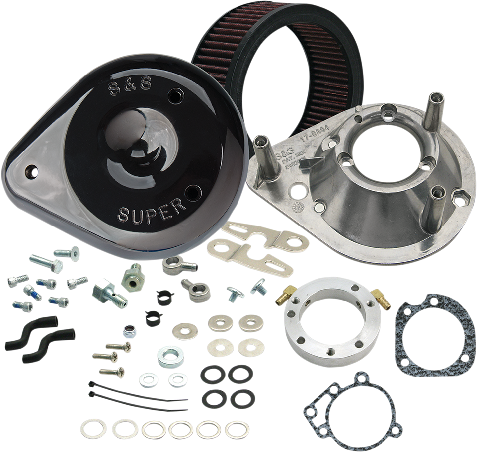 Teardrop Air Cleaner - Gloss Black - XL - Lutzka's Garage