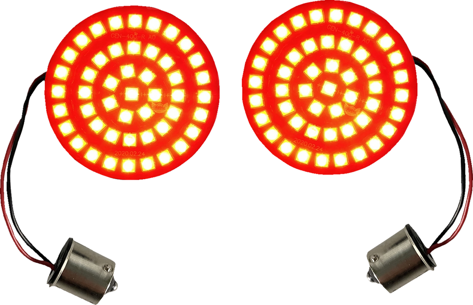 Turn Signal Insert - LED - Red - 1156 - Lutzka's Garage