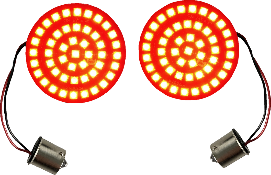 Turn Signal Insert - LED - Red - 1156 - Lutzka's Garage