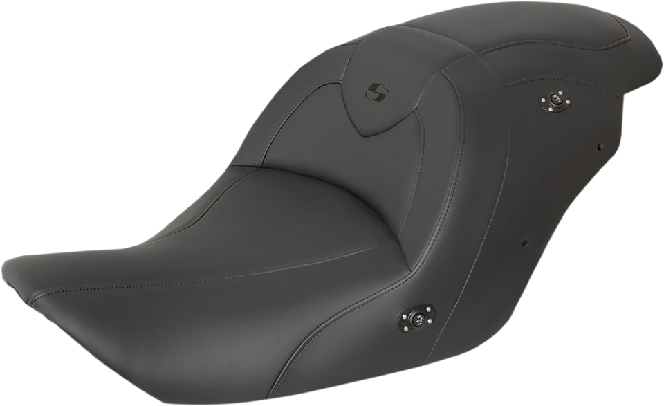 Seat - RoadSofa™ - Without Backrest - Black W/Black Stitching - Heated