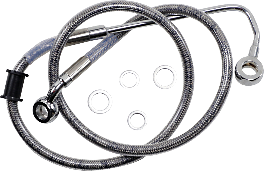 Brake Line - FLSTN 15-17 - Stainless Steel - Lutzka's Garage