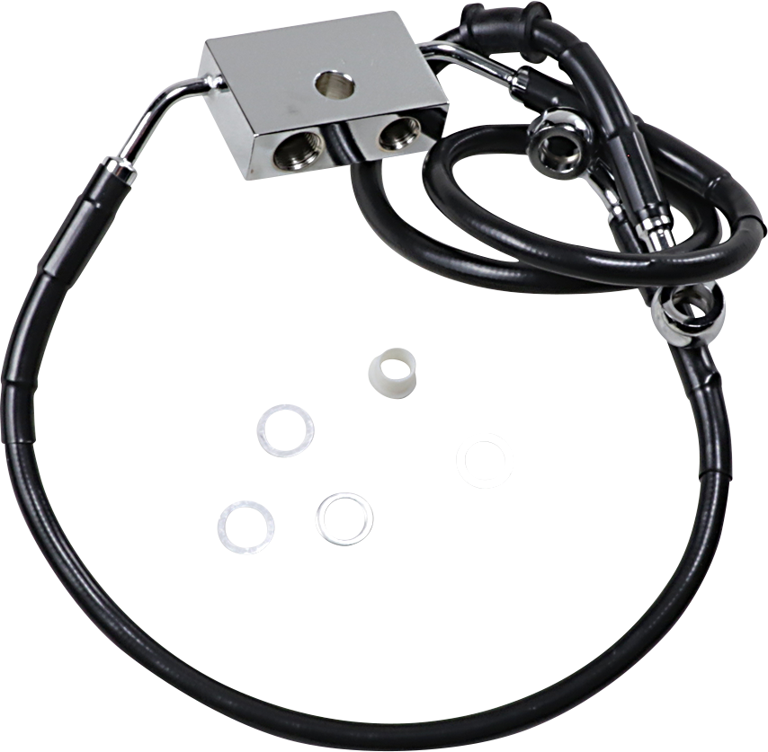 Brake Line - Front - +6" - Black - XL - Lutzka's Garage