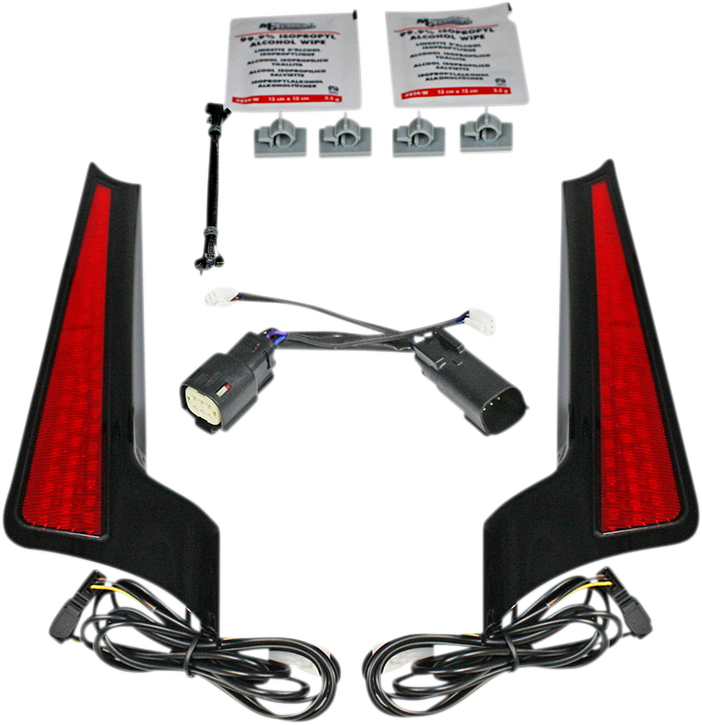 Fascia LED Light Panels - Black/Red - Lutzka's Garage