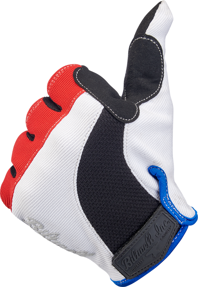Moto Gloves - Red/White/Black - XS - Lutzka's Garage