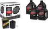 Quick Change Twin Cam Synthetic 20W-50 Oil Change Kit - Black Filter