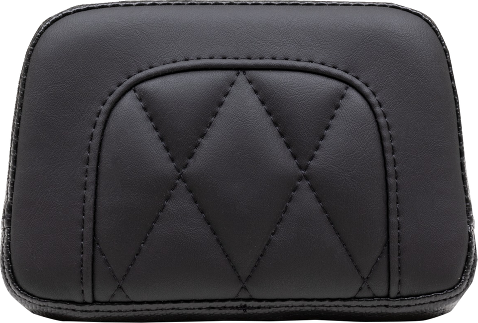 Touring Sissy Bar Pad - Standard - Black - Diamond Stitch - Chief 22-23 - Lutzka's Garage