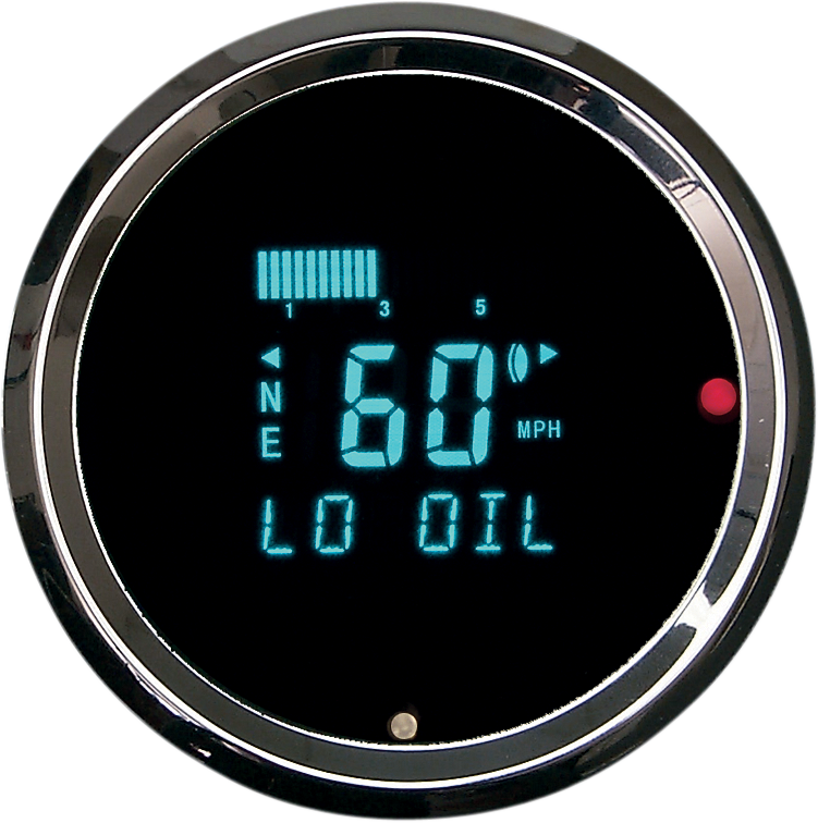 3011 Model Odyssey II Speedometer with Indicators (Resolution 1 mph) - 3-3/8