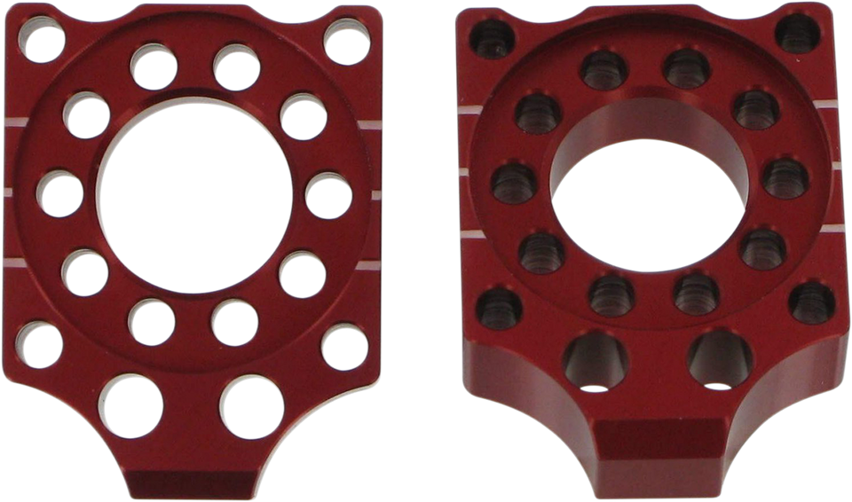 Axle Blocks - Honda CRF150R - Red - Lutzka's Garage
