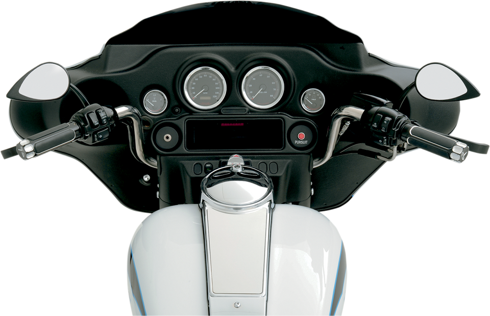 Mirror - Tear Drop - Black - Long Stem - Lutzka's Garage