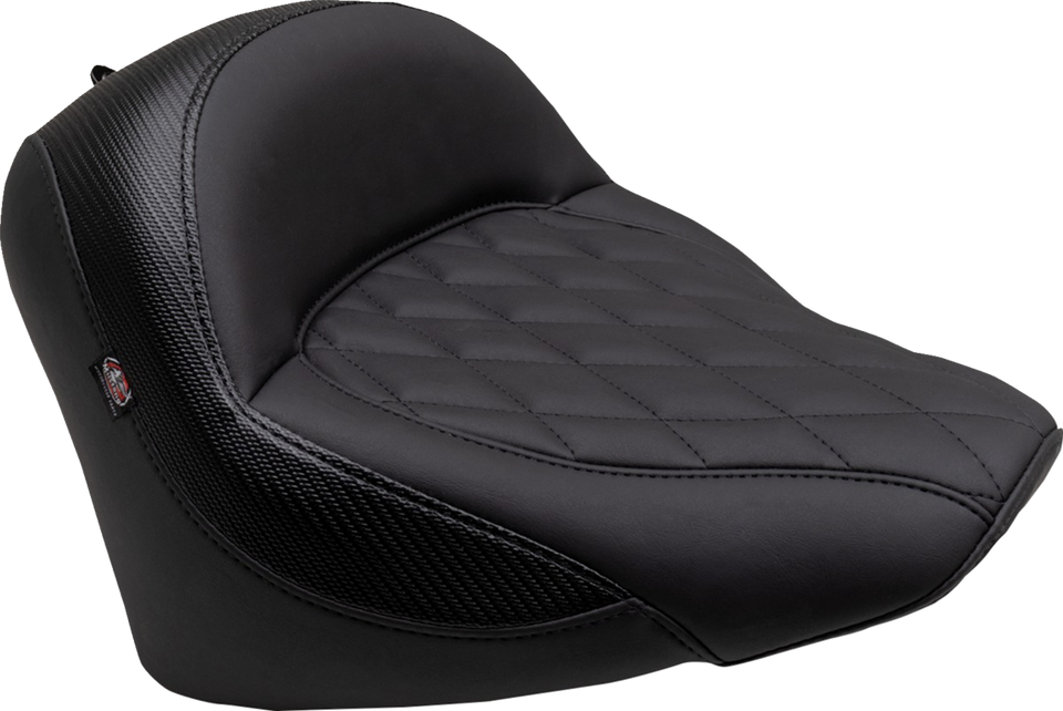 Solo Touring Seat - w/o Driver Backrest - Black - Diamond Stitch - Chief 22-23 - Lutzka's Garage