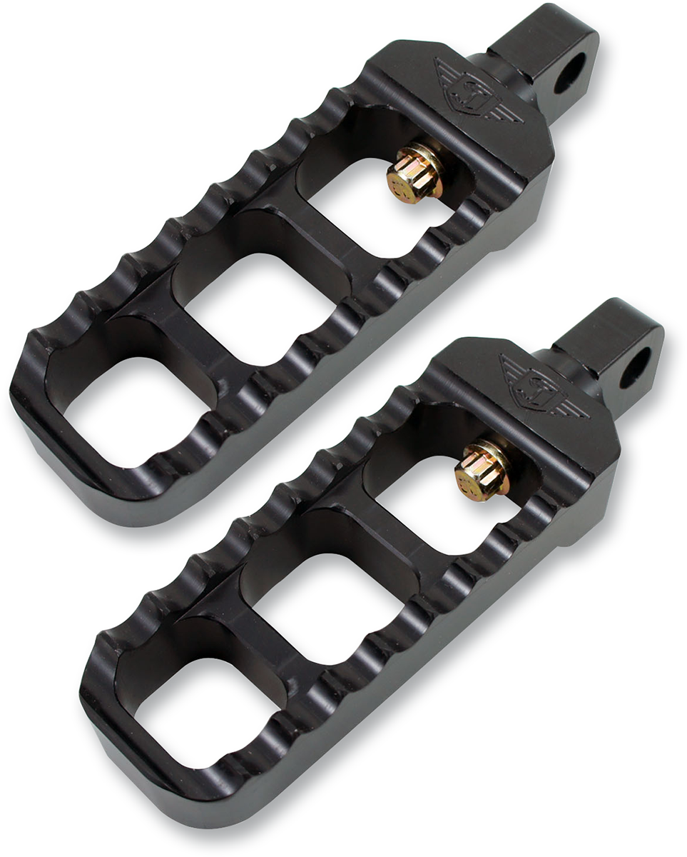 Serrated Footpeg - Narrow - Black - Lutzka's Garage