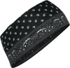 SportFlex® Headband - Black Paisley - Lutzka's Garage