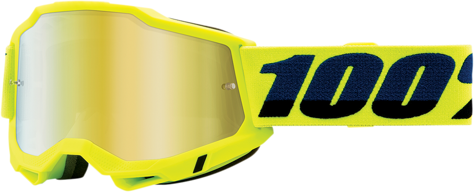 Accuri 2 Goggles - Fluo Yellow - Gold Mirror - Lutzka's Garage